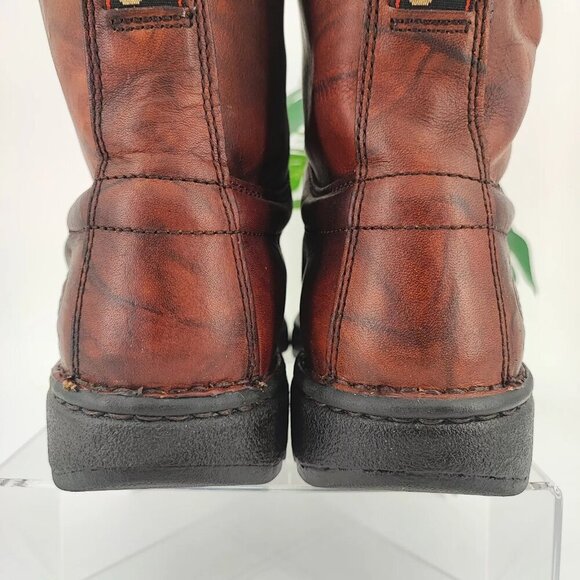 Georgia Men's Eagle Light Russet  Brown Leather Work Boots Size 12M US - Picture 4 of 15